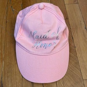 Maid of Honor pink cap